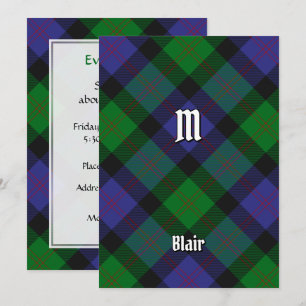Klan Blair Tartan-inbjudan Inbjudningar