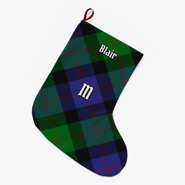 Klan Blair Tartan-julklapp Stor Julstrumpa (Framsidan (Hängande))