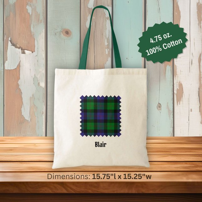 Klan Blair Tartan Tote Bag Tygkasse (Skapare uppladdad)