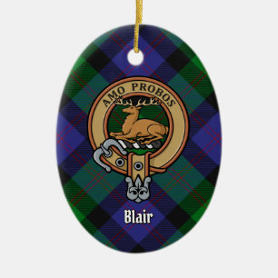 Klan Blair Vapensköld Ceramic Ornament