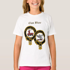 Klan Blair Vapensköld med namn Girl Girl Ruffle T- T Shirt