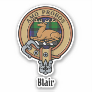 Klan Blair Vapensköld Sticker Klistermärken