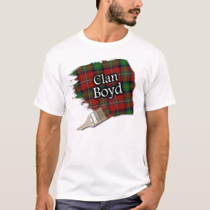 Klan Boyd Scottish Tartan Paint Shirt T