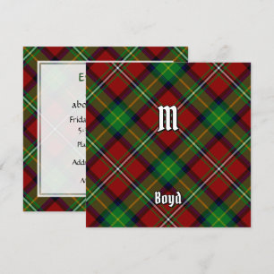 Klan Boyd Tartan-inbjudan Inbjudningar