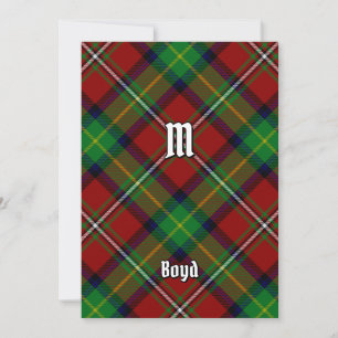 Klan Boyd Tartan Inbjudningar