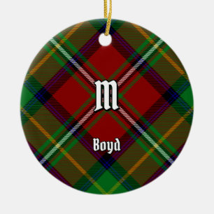 Klan Boyd Tartan Julgransprydnad Keramik