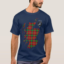 Klan Boyd Tartan Karta & Vapensköld T-Shirt