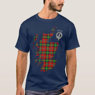 Klan Boyd Tartan Karta & Vapensköld T-Shirt
