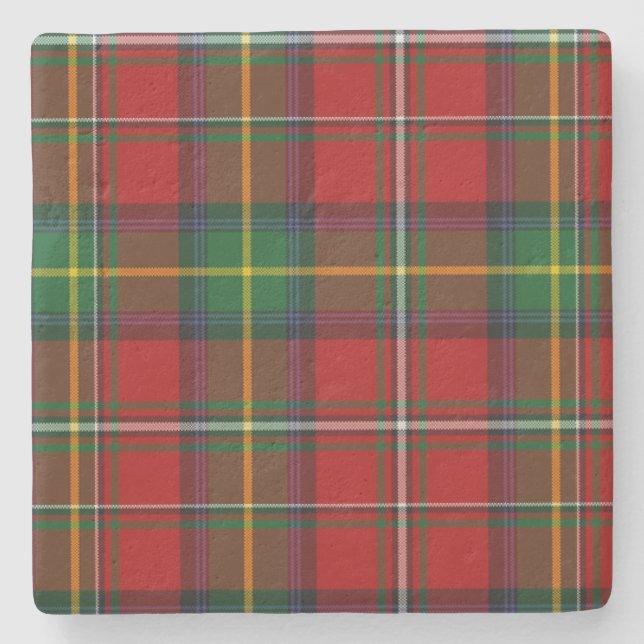 Klan Boyd Tartan Play Stone Underlägg Sten (Framsidan)