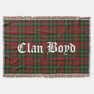 Klan Boyd Tartan Throw Blanket Mysfilt