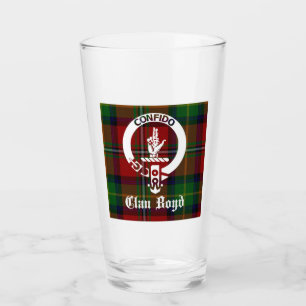 Klan Boyd Vapensköld Badge & Tartan Glaskopp