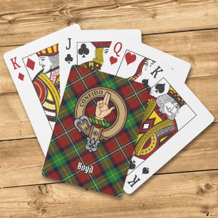 Klan Boyd Vapensköld över Tartan Casinokort