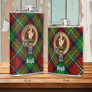 Klan Boyd Vapensköld över Tartan Fickplunta
