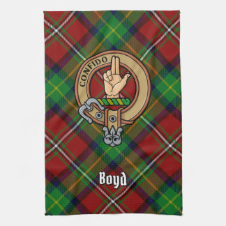 Klan Boyd Vapensköld över Tartan Kökshandduk