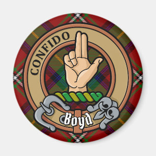 Klan Boyd Vapensköld över Tartan Magnet