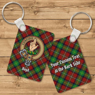 Klan Boyd Vapensköld över Tartan Nyckelring