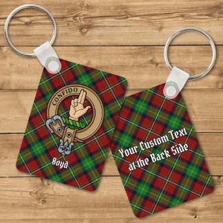 Klan Boyd Vapensköld över Tartan Nyckelring
