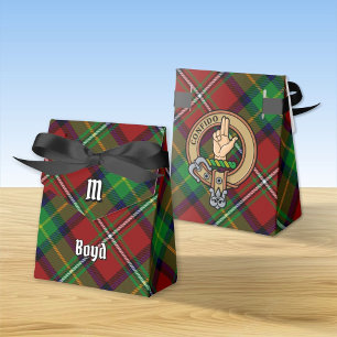 Klan Boyd Vapensköld över Tartan Presentaskar