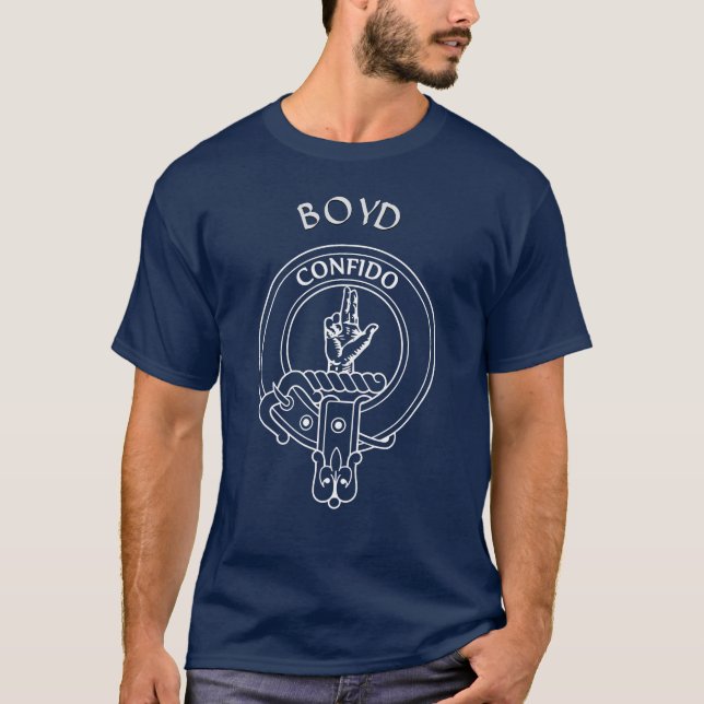 Klan Boyd Vapensköld T-Shirt (Framsida)