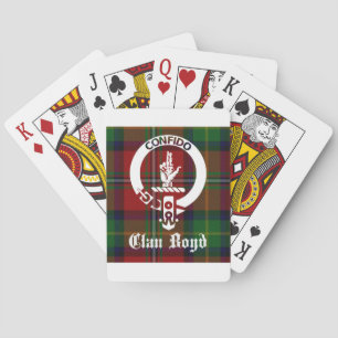 Klan Boyd Vapensköld Tartan Spelkort