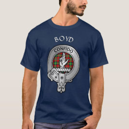 Klan Boyd Vapensköld & Tartan T Shirt