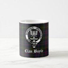 Klan Boyle Vapensköld Badge & Tartan