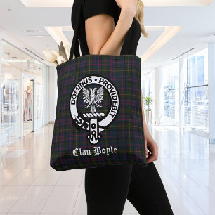 Klan Boyle Vapensköld Badge & Tartan Tygkasse