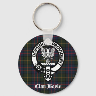 Klan Boyle Vapensköld & Tartan Nyckelring