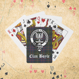 Klan Boyle Vapensköld & Tartan Spelkort