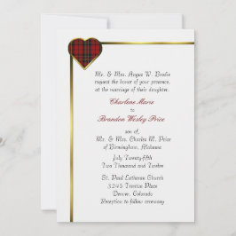 Klan Brodie Play Heart Wedding bjudande Inbjudningar