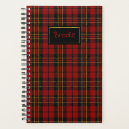 Klan Brodie Tartan Play Planner