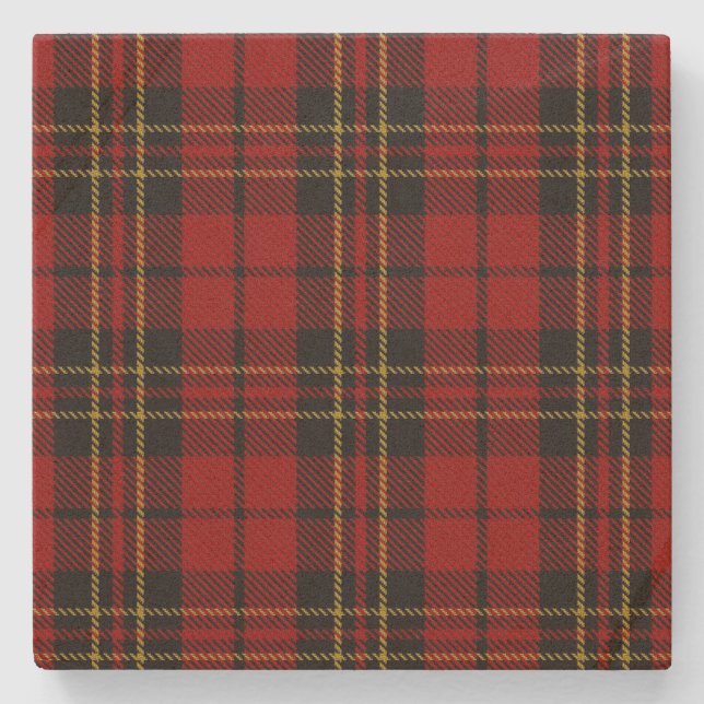 Klan Brodie Tartan Play Stone Underlägg Sten (Framsidan)