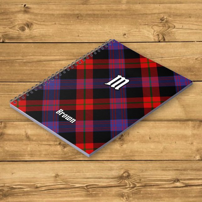 Klan Brown Tartan Anteckningsbok (Skapare uppladdad)