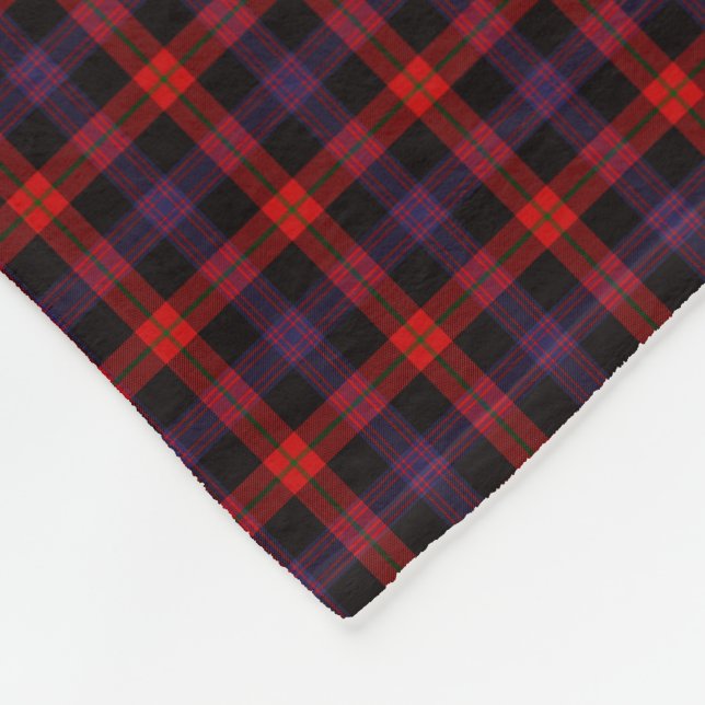 Klan Brown Tartan Fleecefilt (Hörn)
