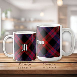 Klan Brown Tartan Kaffemugg