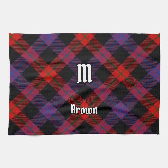 Klan Brown Tartan Kökshandduk (Horisontell)