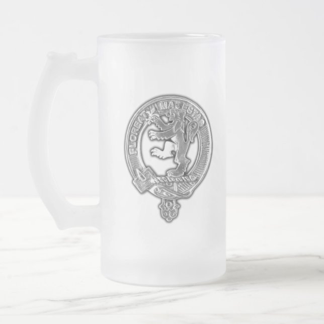 Klan Brown-Vapensköld Frostat Ölglas (Vänster)