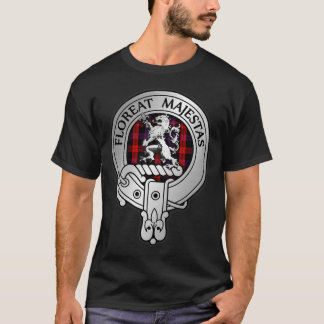 Klan Brown Vapensköld Tartan T Shirt