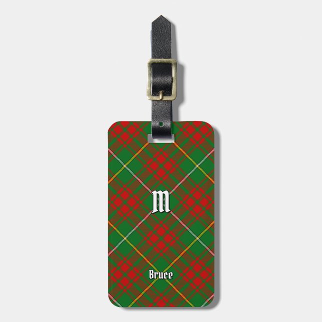 Klan Bruce Hunting Tartan Bagagebricka (Vertikal Framsida)