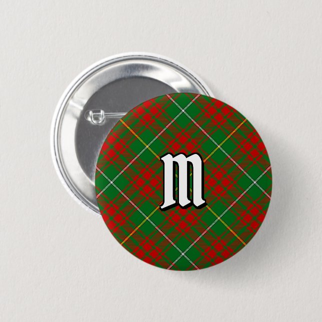 Klan Bruce Hunting Tartan Knapp (Framsida & baksida)