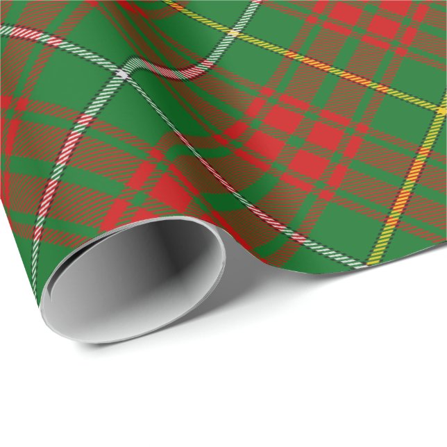 Klan Bruce Hunting Tartan Presentpapper (Rullad Hörn)