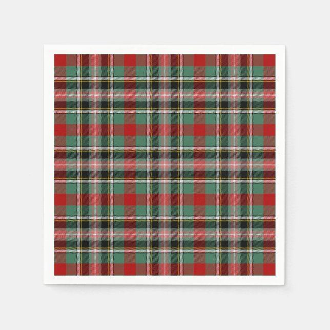 Klan Bruce of Kinnaird Tartan Pappersservett (Framsidan)