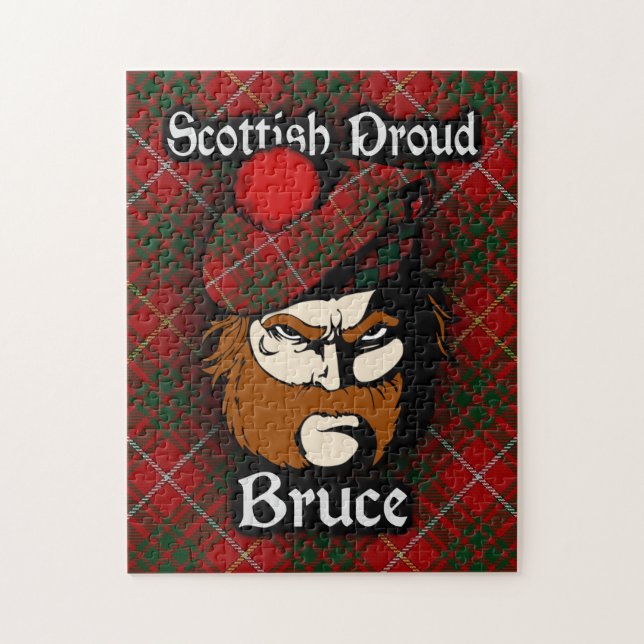 Klan Bruce Scottish Proud Tartan Pussel (Vertikal)