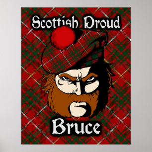 Klan Bruce Scottish Tartan Poster