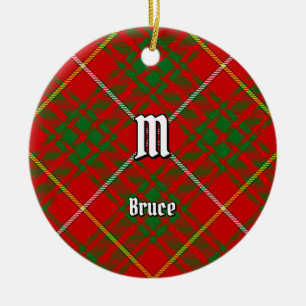 Klan Bruce Tartan Julgransprydnad Keramik