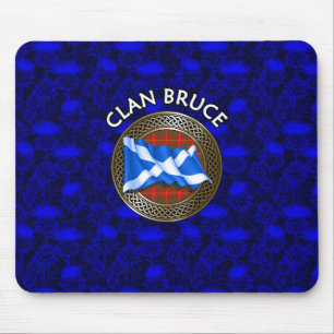 Klan Bruce Tartan Knot & Flagga Musmatta