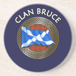 Klan Bruce Tartan Knot & Flagga Underlägg