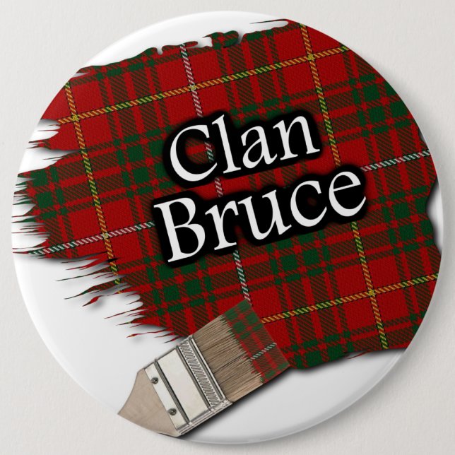 Klan Bruce Tartan Paint Brush Knapp (Framsida)