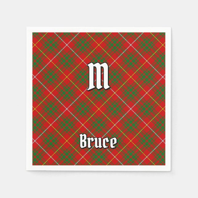 Klan Bruce Tartan Pappersservett (Framsidan)