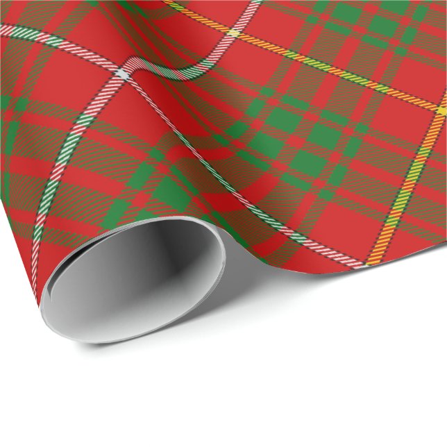 Klan Bruce Tartan Presentpapper (Rullad Hörn)